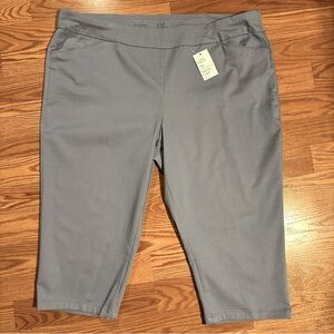 NWT Croft & Barrow Blue Capri Pants size 24W